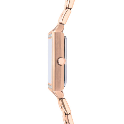 Alba Signa AH7EZ8X1 Ladies Light Pink Gold Dial Rose Gold Stainless Steel Strap