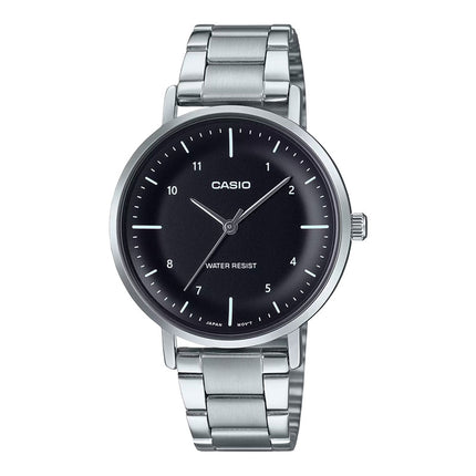 Casio General LTP-VT03D-1BDF Ladies Black Dial Stainless Steel Band