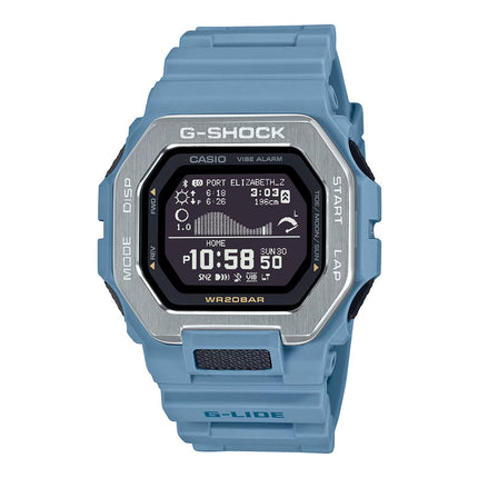 Casio G-Shock G-Lide GBX-100-2ADR Natural Beach Color Men Digital Dial Blue Resin Band
