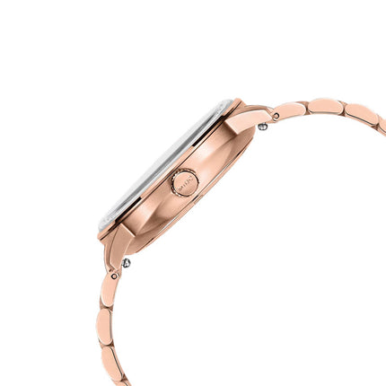 MIDO Commander M021.430.33.091.00 Datoday Automatic Green Dial Rose Gold Stainless Steel Strap