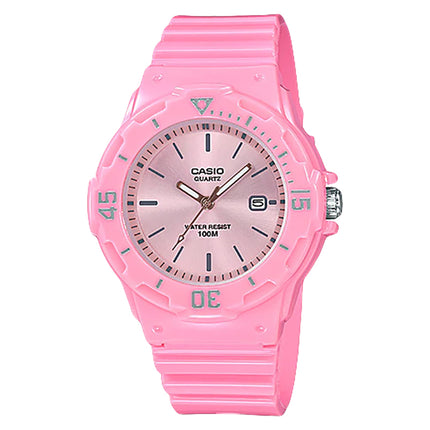 Casio General LRW-200H-4E4VDF Ladies Analog Pink Sunray Dial Pink Resin Band