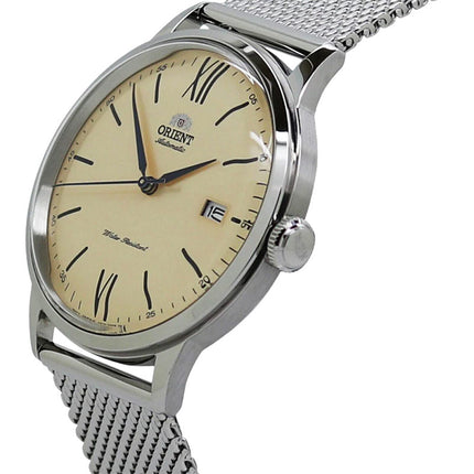 Orient Bambino RA-AC0020G Automatic Men Beige Dial Mesh Strap