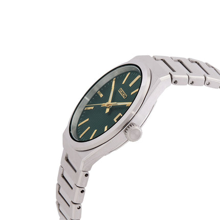 Seiko Classic SUR601P1 Men Green Dial Stainless Steel Strap