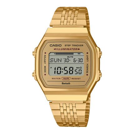Casio General ABL-100WEG-9ADF Vintage Digital Dial Gold Stainless Steel Band