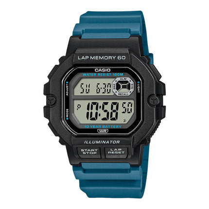 Casio General WS-1400H-3AVDF Illuminator Sports Gear Digital Dial Blue Resin Strap