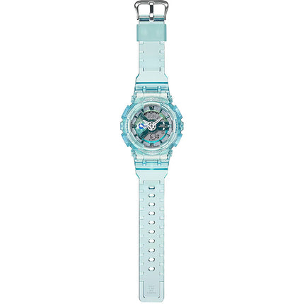 Casio G-Shock GMA-S110VW-2ADR Virtual World Series Digital Analog Dial Transparent Blue Resin Band