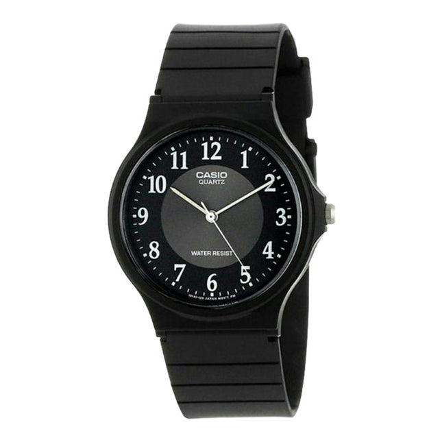 Casio General MQ-24-1B3LDF Black Dial Black Resin Band