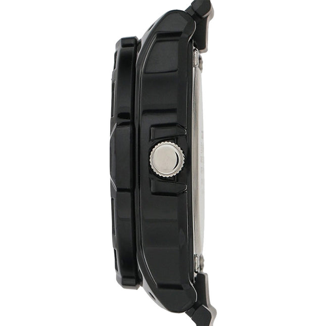 Casio General LRW-200H-1BVDF Water Resistant 100M Black Dial Black Resin Band