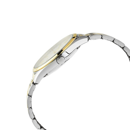 Alba Prestige AS9S12X1 Men Silver Dial Dual Tone Stainless Steel Strap