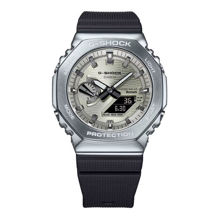 Casio G-Shock GBM-2100A-8BDR CasiOak Metal Covered Bluetooth Grey Dial Resin Band