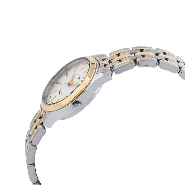 Alba AH7BN2X1_AS9Q96X1 Couple Silver Dial Dual Tone Stainless Steel Strap
