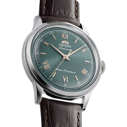 Orient Classic RA-BB0001E Bambino Automatic Green Dial Brown Leather Strap
