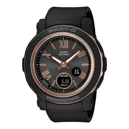 Casio Baby-G Standard BGA-290-1ADR Ladies Black Digital Analog Dial Black Resin Band