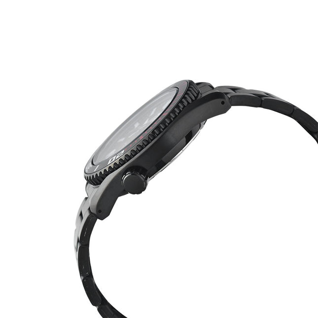 Alba AS9P37X1 Men Red Dial Black Stainless Steel Strap