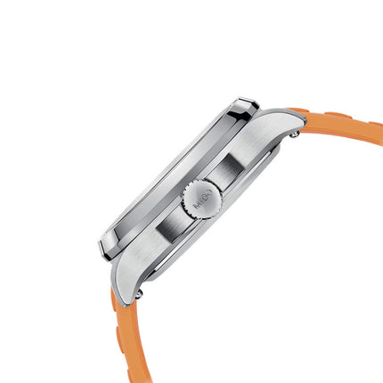 MIDO Multifort TV Big Date M049.526.17.081.00 Grey Gradient Dial Orange Rubber Strap