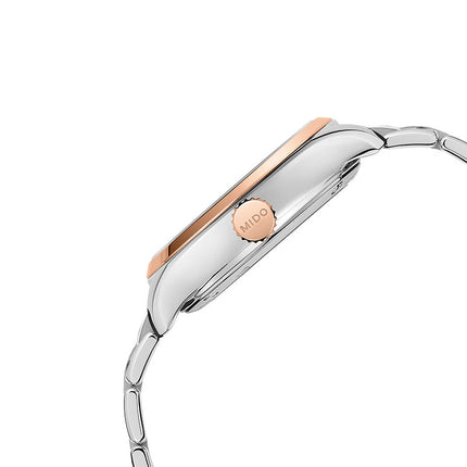 MIDO Belluna II M024.307.22.116.00 Royal Lady Mother Of Pearl Dial Dual Tone Stainless Steel Strap