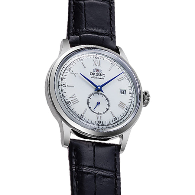 Orient Classic RA-AP0104S Bambino 38 Small Seconds Automatic Silver Dial Black Leather Strap