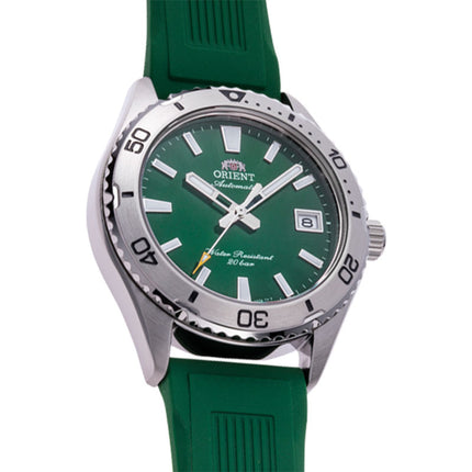 Orient Mako 40 RA-AC0Q11E Automatic Men Green Dial Green Rubber Strap