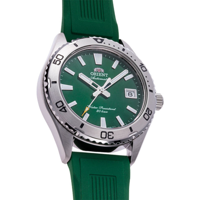 Orient Mako 40 RA-AC0Q11E Automatic Men Green Dial Green Rubber Strap