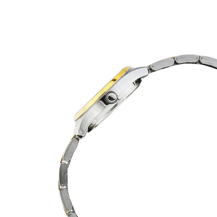 Alba Prestige AH7CF0X1 Ladies Silver White Dial Dual Tone Stainless Steel Strap