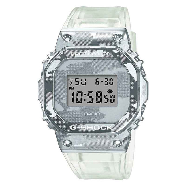 Casio G-Shock GM-5600SCM-1DR Skeleton Camouflage Series Metal Covered Digital Dial Resin Band