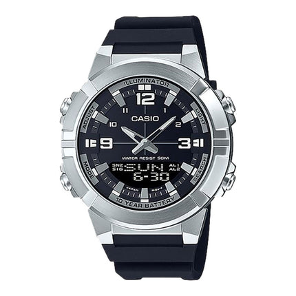 Casio General AMW-870-1AVDF Men Digital Analog Dial Black Resin Band