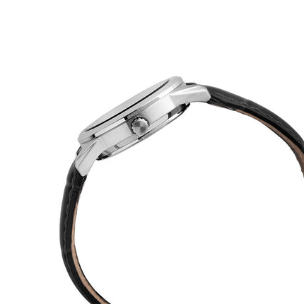 Alba AH7EQ3X1 Ladies Blue Dial Black Leather Strap