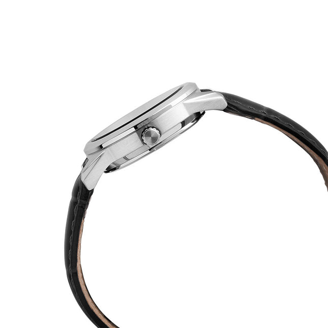 Alba AH7EQ3X1 Ladies Blue Dial Black Leather Strap