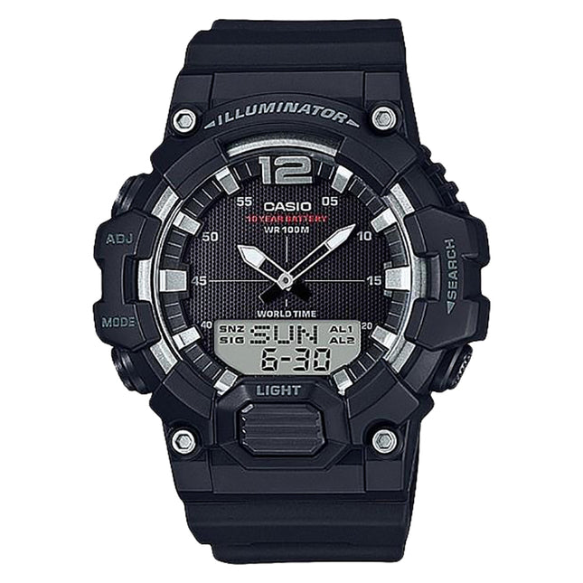 Casio General HDC-700-1AVDF Digital Analog Dial Black Resin Band
