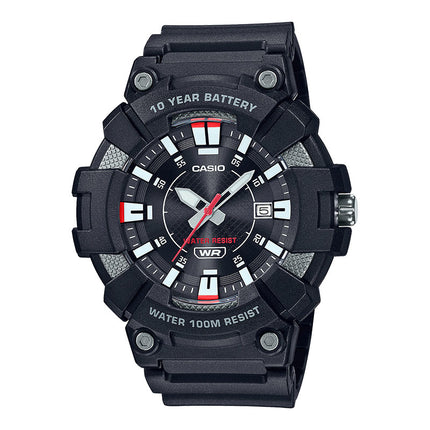 Casio General MW-610H-1AVDF Men Analog Black Dial Black Resin Band