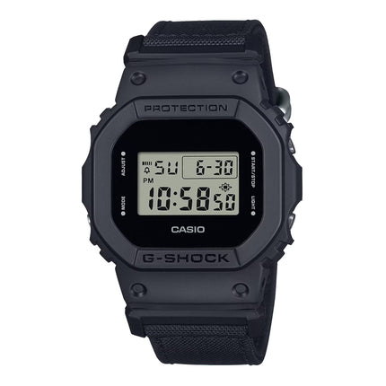 Casio G-Shock DW-5600BCE-1DR Utility Black Series Digital Dial Black CORDURA Cloth Band