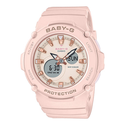 Casio Baby-G BGA-275-4ADR Ladies Digital Analog Dial Misty Pink Resin Band