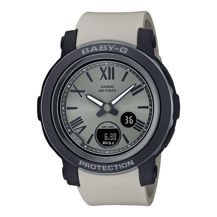 Casio Baby-G BGA-290-8ADR Standard Ladies Grey Digital Analog Dial Light Grey Resin Band