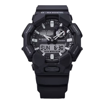 Casio G-Shock GA-010-1ADR New Rugged Basic Analog Digital Black Dial Black Resin Band