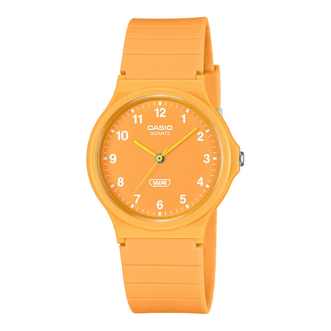 Casio General MQ-24B-9BDF Pop Analog Yellow Dial Yellow Resin Band