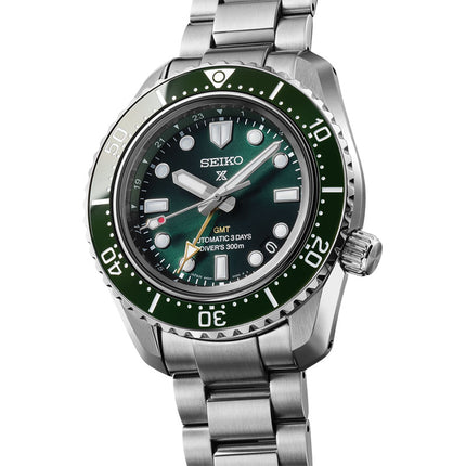 Seiko Prospex HBC001J1 Baby Marinemaster GMT Divers 300M Green Dial Stainless Steel Strap