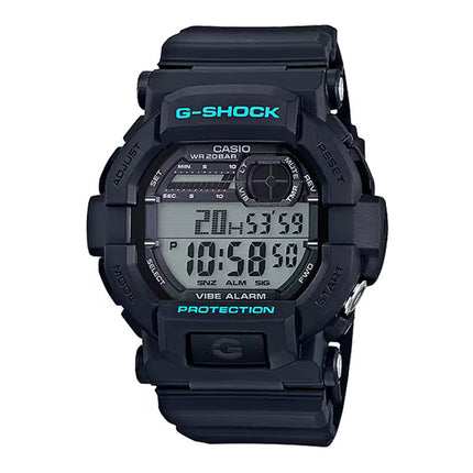 Casio G-Shock GD-350-1CDR Vibe Alarm Digital Dial Black Resin Band