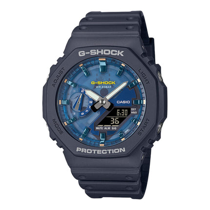 Casio G-Shock GA-2100AS-2ADR CasiOak Oasis Of Day And Night Series Dark Blue Resin Band