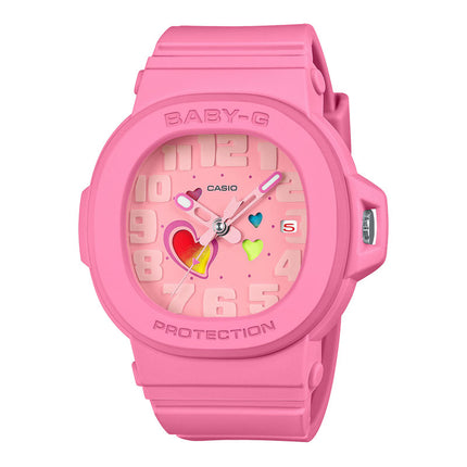 Casio Baby-G BGA-10-4ADR Playful Hearts Series Analog Dial Pink Resin Band