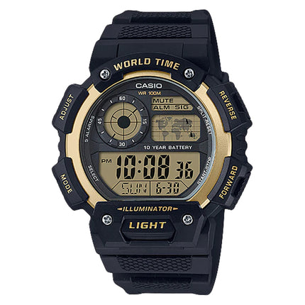 Casio General AE-1400WH-9AVDF Men Digital Dial Black Resin Band