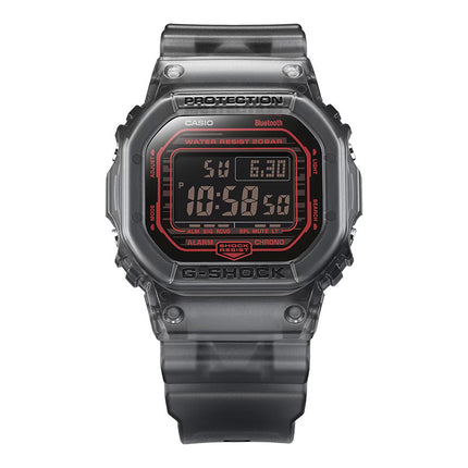 Casio G-Shock DW-B5600G-1DR Digital Dial Black Transparent Resin Band