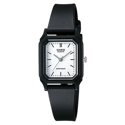 Casio General LQ-142-7EDF White Dial Black Resin Band