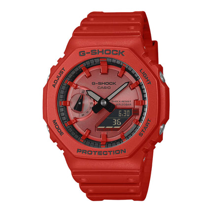 Casio G-Shock GA-2100RRB-4ADR CasiOak Iconic Red Series Resin Band