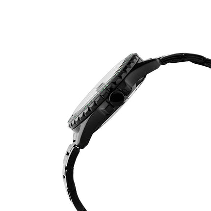 Alba Active AS9N25X1 Men Black Dial Black Stainless Steel Strap