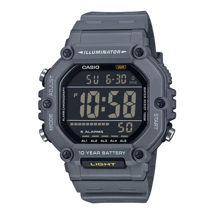Casio General AE-1600H-8BVDF Digital Dial Gray Resin Band