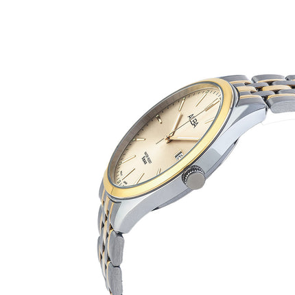 Alba AS9Q98X1 Champagne Dial Dual Tone Stainless Steel Strap