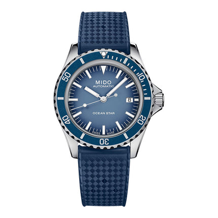MIDO Ocean Star M026.807.11.041.01 Tribute Blue Dial Mesh Strap Special Edition + Extra Strap