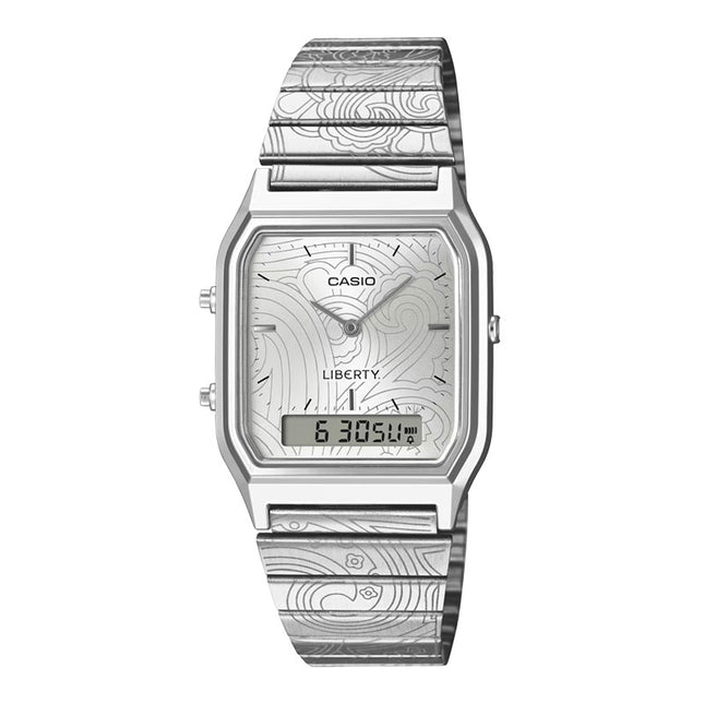 Casio General AQ-230ELT-7ADR Vintage Liberty Collaboration Model Stainless Steel Band
