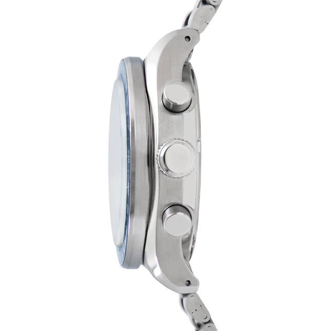 Alba Signa AU5023X2 Men Chronograph Blue Dial Stainless Steel Strap + Extra Strap