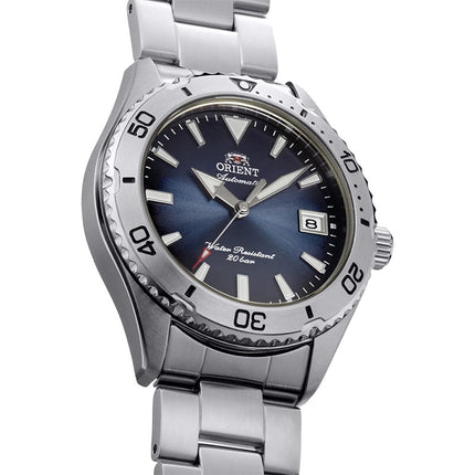Orient Mako 40 RA-AC0Q14L Automatic Men Navy Blue Gradation Dial Stainless Steel Strap